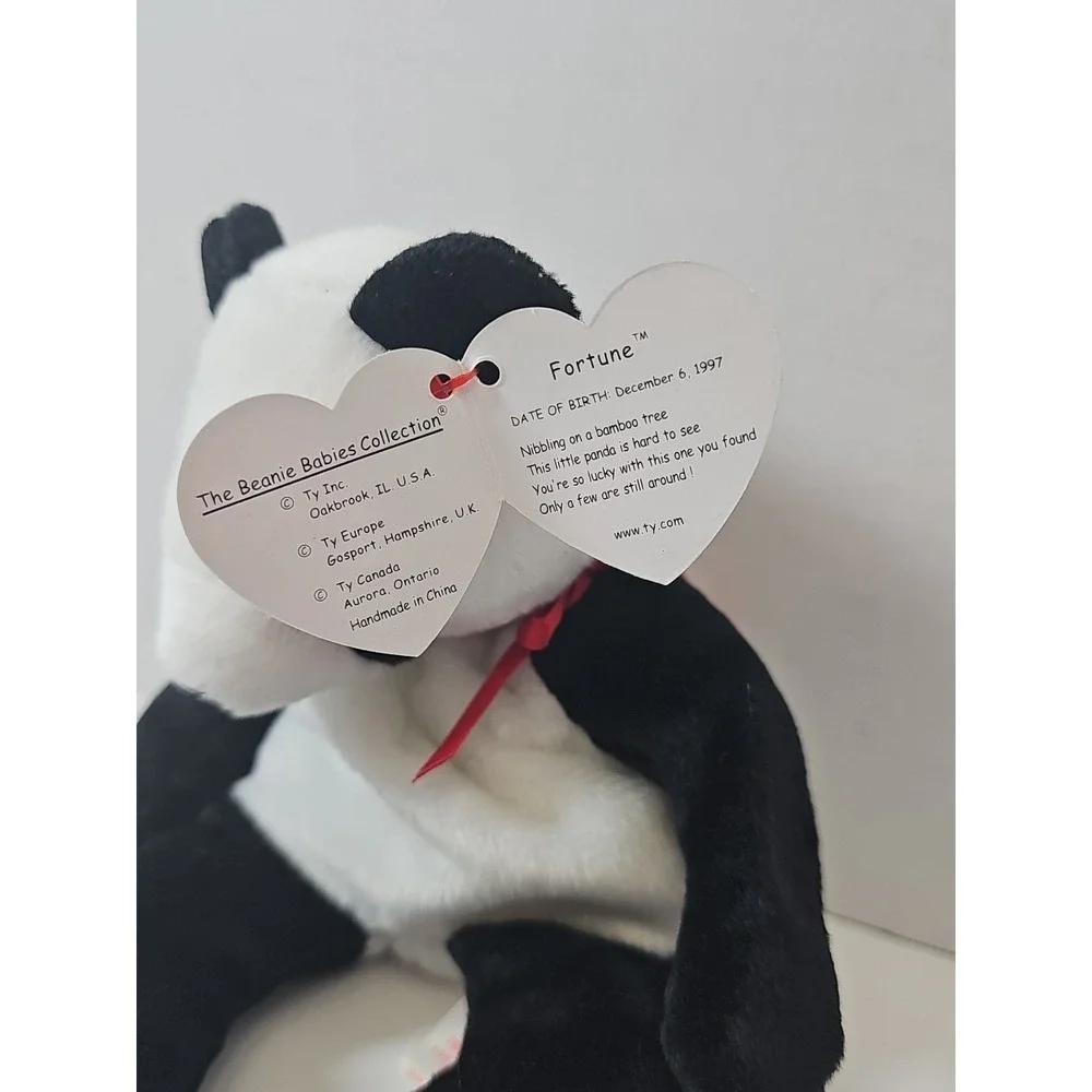 RETIRED Ty Beanie Baby FORTUNE Bear ERRORS With Tags‎